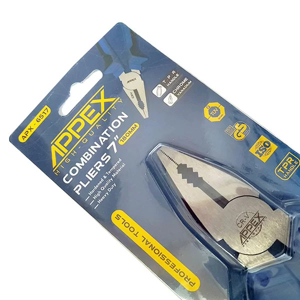 انبردست سایز 7 اینچ اپکس مدل APPEX APX-6517