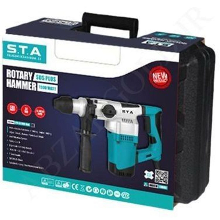 دریل بتن کن اس تی ای مدل STA18188V ظرفیت ۱۵۰۰ وات ۴ شیار ۶ کیلویی
